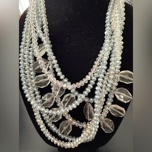 Sassy Jones Radiant white Crystal Necklace
